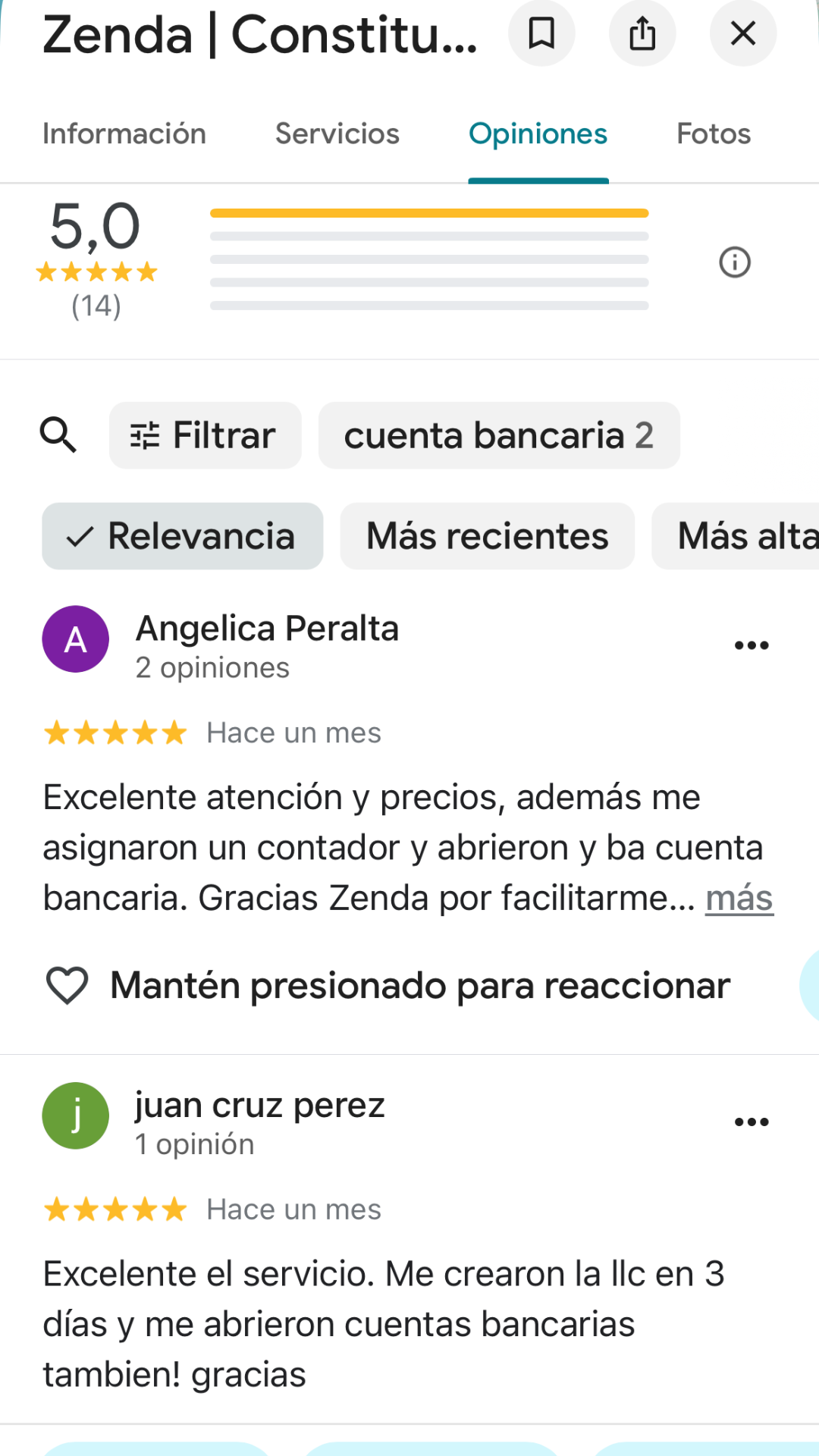 Testimonio real de un cliente de Consultora Zenda