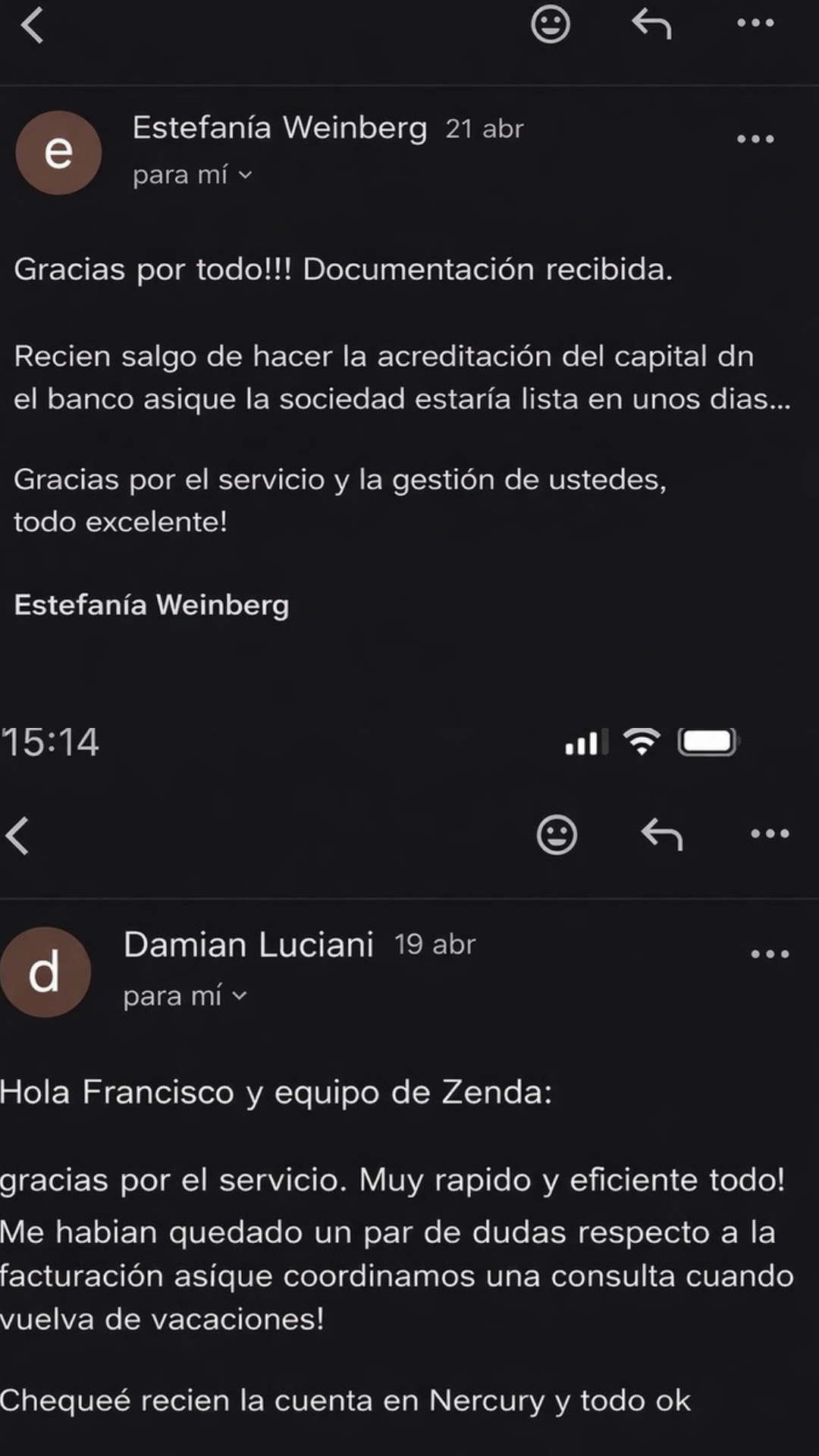 Testimonio real de un cliente de Consultora Zenda