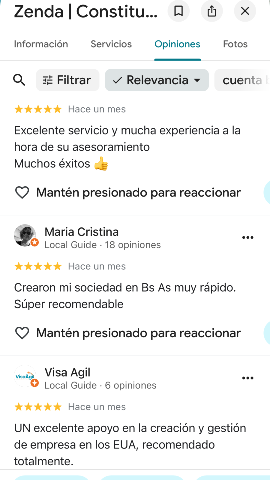 Testimonio real de un cliente de Consultora Zenda