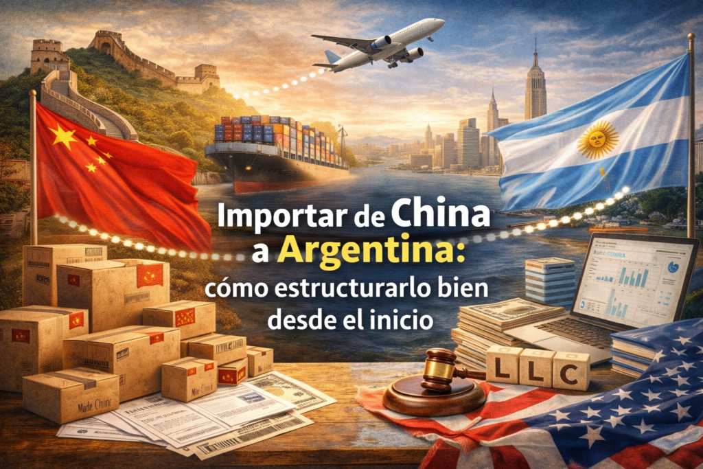 Importar desde China a Argentina utilizando una LLC en Estados Unidos