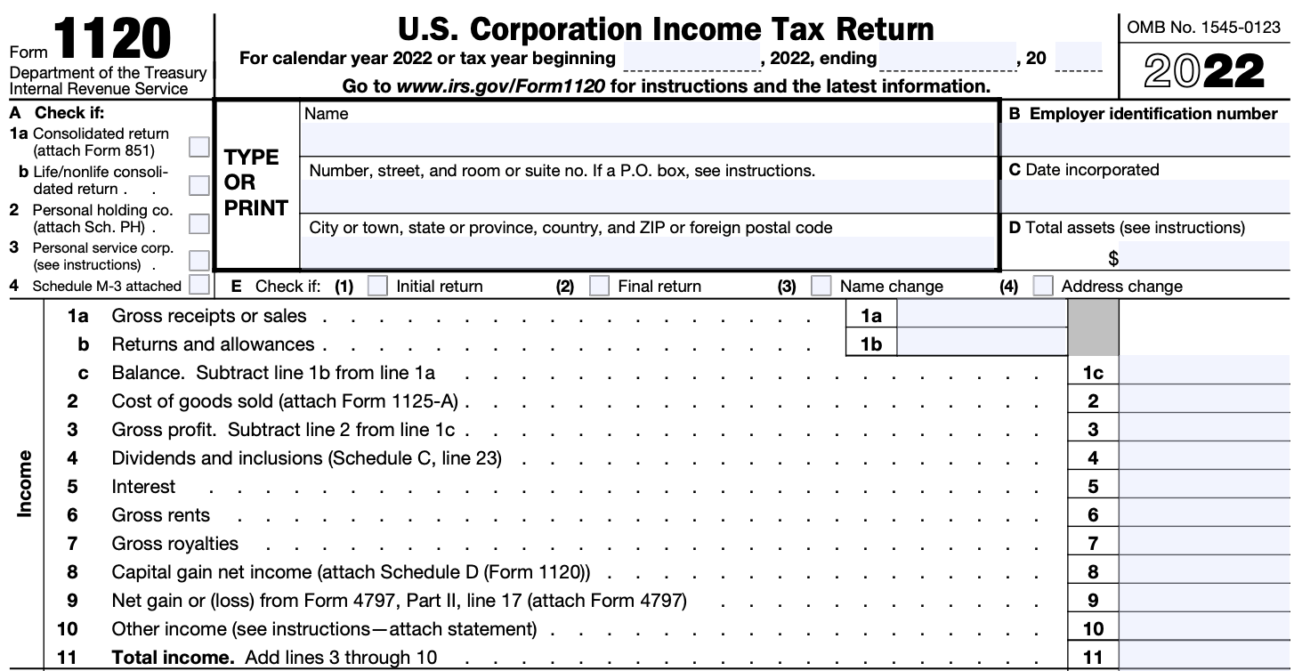 form 1120 2